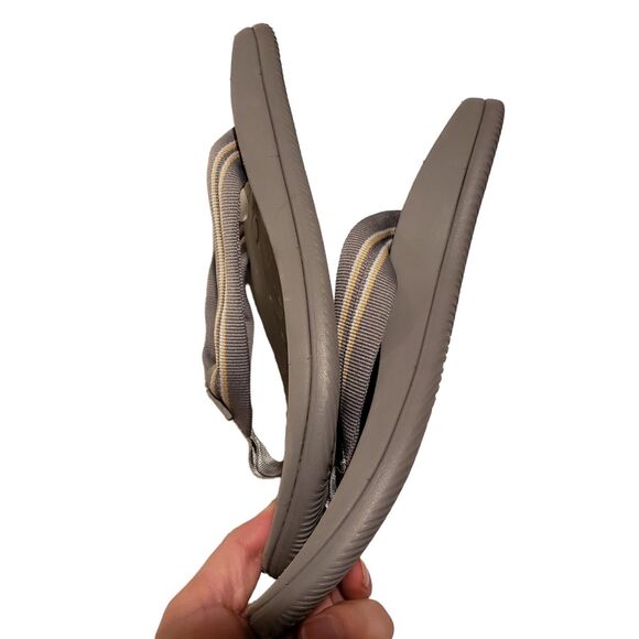 Chaco Men's Chillos Flip Flop Sadie Grey Arch Support Comfort Sandals Size 7 - Picture 4 of 6